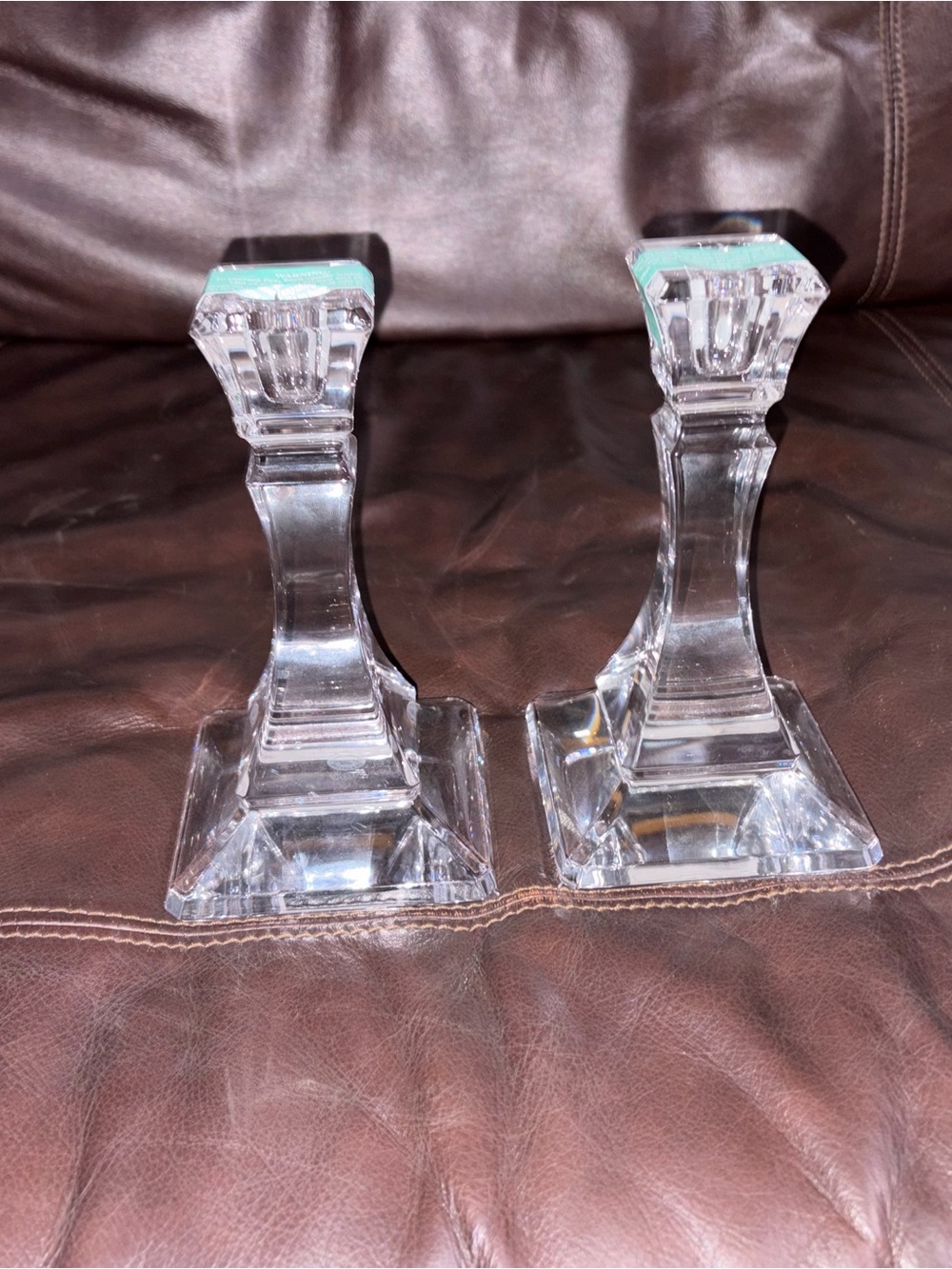 Tiffany & Co. Lead Crystal Candlestick Holders